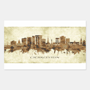 Sticker Rectangulaire Charleston Caroline du Sud