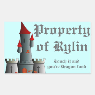 Sticker Rectangulaire Château de Fairytale