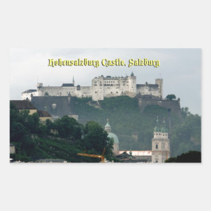 Sticker Rectangulaire Château de Hohensalzburg, Salzbourg, Autriche
