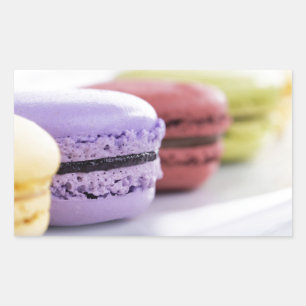 Sticker Rectangulaire Chef pâtissier Pastel French Macaron