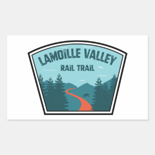 Sticker Rectangulaire Chemin de fer de la vallée de Lamoille Vermont
