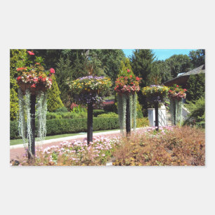 Sticker Rectangulaire Chemin du jardin