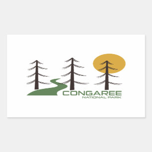 Sticker Rectangulaire Chemin du Parc national du Congaree