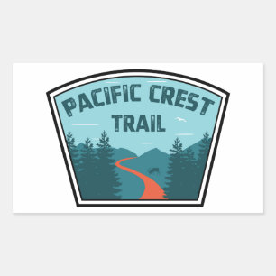 Sticker Rectangulaire Chemin Pacific Crest