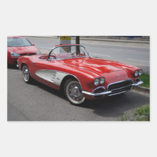 Sticker Rectangulaire Chevrolet Corvette