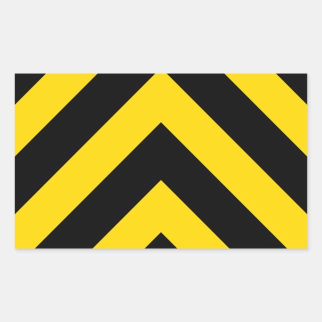 Sticker Rectangulaire Chevron Route Trafic Abeille Gras (Devant)