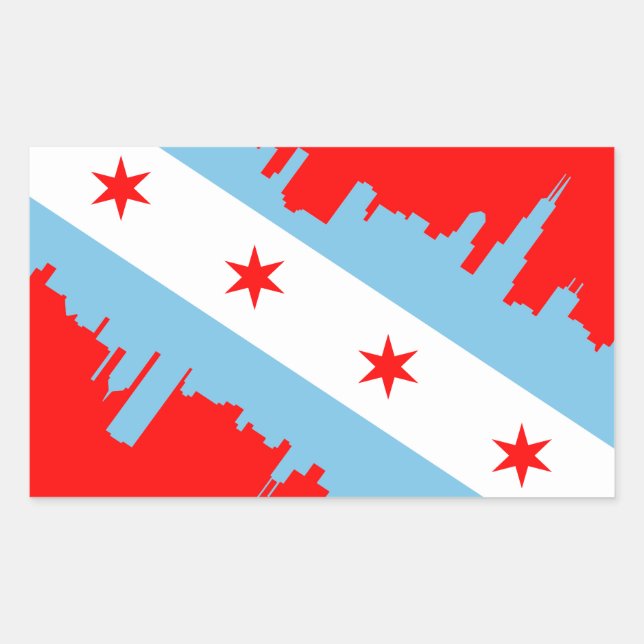 STICKER RECTANGULAIRE CHICAGO - SCUBA (Devant)