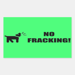 Sticker Rectangulaire Chien activiste : Pas de fractionnement