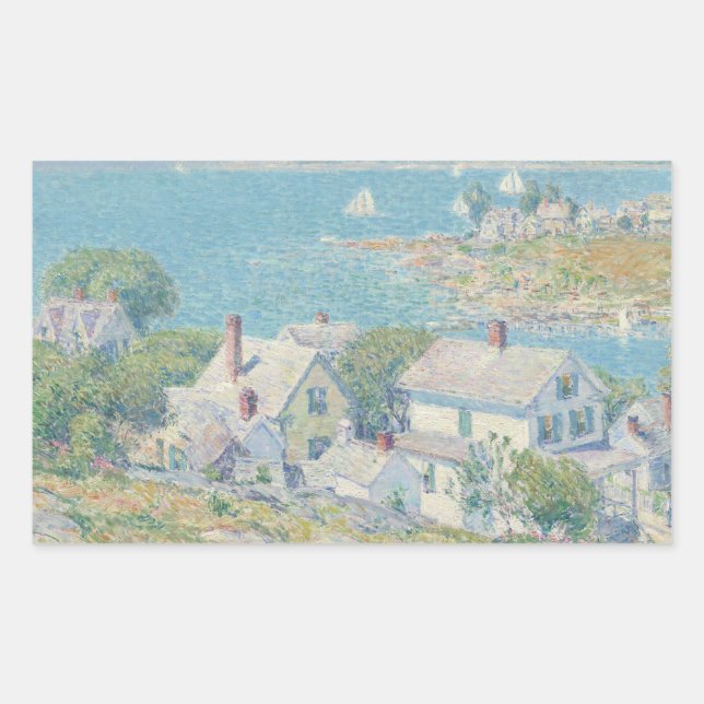 Sticker Rectangulaire Childe Hassam - Pays-Bas - Nouvelle-Angleterre (Devant)