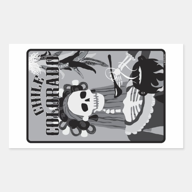 Sticker Rectangulaire Chili (Devant)