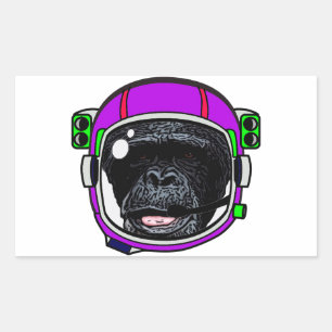 Sticker Rectangulaire Chimp. spatial
