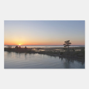 Sticker Rectangulaire Chincoteague Sunset I Virginia Paysage