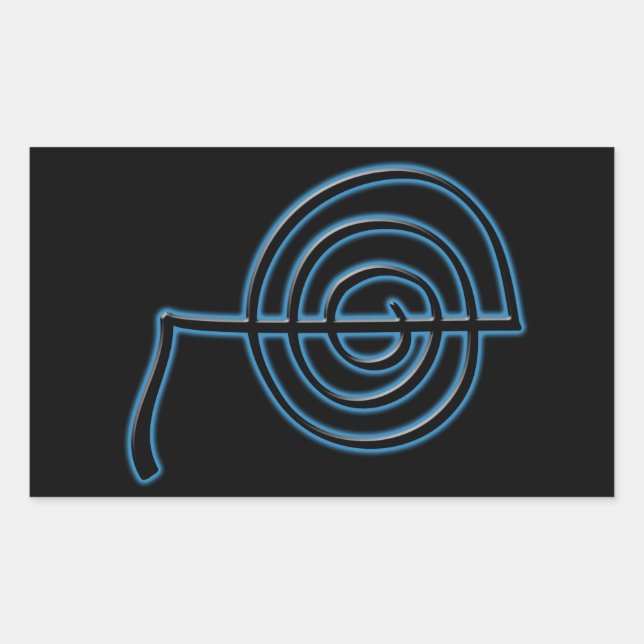 Sticker Rectangulaire Cho Ku Rei Reiki (Devant)