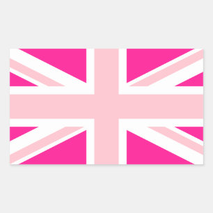 Sticker Rectangulaire Choisissez vos couleurs Union Jack