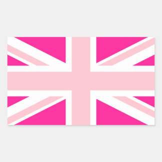 Sticker Rectangulaire Choisissez vos couleurs Union Jack