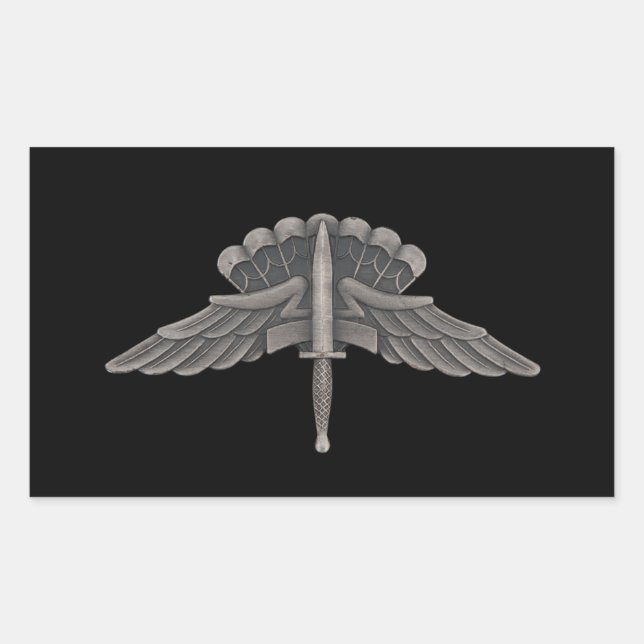 Sticker Rectangulaire Chute libre (HALO) (Devant)