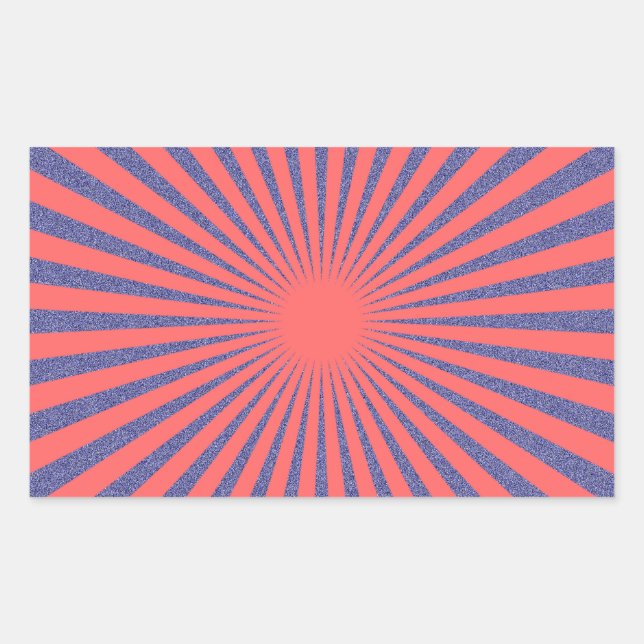 Sticker Rectangulaire Cible rouge - (Devant)