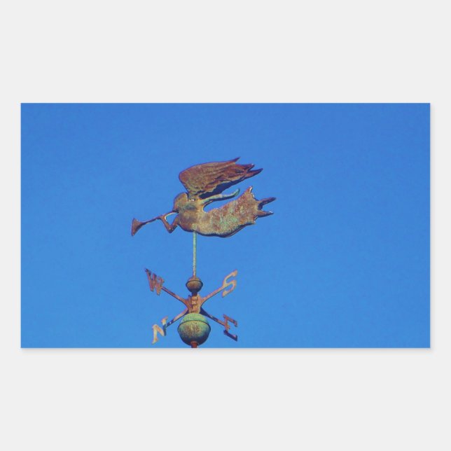 Sticker Rectangulaire Ciel bleu d'Angel Weather (Devant)