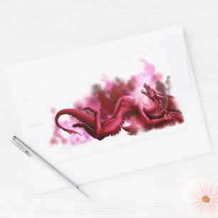 Sticker Rectangulaire Ciel rouge le matin