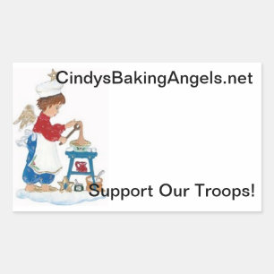 Sticker Rectangulaire Cindy's Baking Angels Goodie Box Stickers!