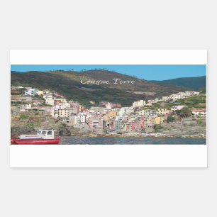 Sticker Rectangulaire Cinque Terre Italie