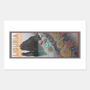 Sticker Rectangulaire Cinque Terre - la Ligurie