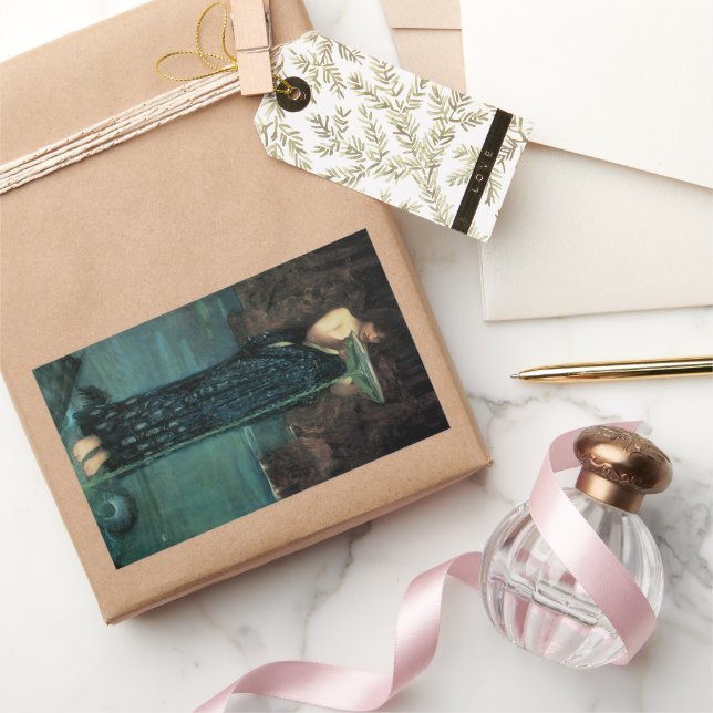 Sticker Rectangulaire Circé Invidieuse par John William Waterhouse (Cadeaux)