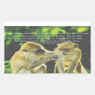 Sticker Rectangulaire Citation d'amitié par Vincent van Gogh