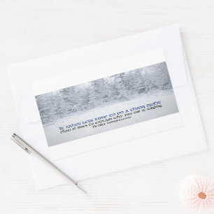 Sticker Rectangulaire Citation de Henry Longfellow Inspirational "Faites