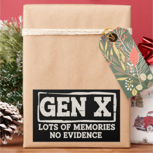 Sticker Rectangulaire Citation drôle Sarcasme Génération X Beaucoup de s