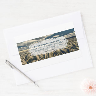 Sticker Rectangulaire Citation inspirante Epictetus "Do it"