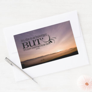 Sticker Rectangulaire Citation inspirante "Pour être gentil"
