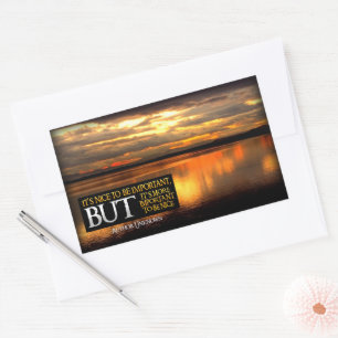 Sticker Rectangulaire Citation inspirante "Pour être gentil"