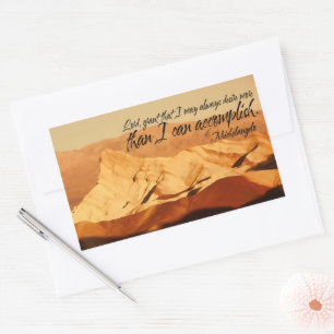 Sticker Rectangulaire Citation Inspirationnelle de Michel-Ange "Seigneur