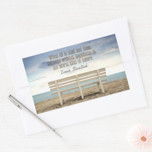 Sticker Rectangulaire Citation inspirée "Succès sans bonheur"