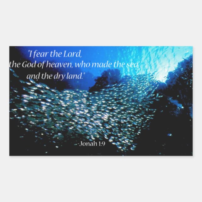 Sticker Rectangulaire Citations bibliques (Devant)