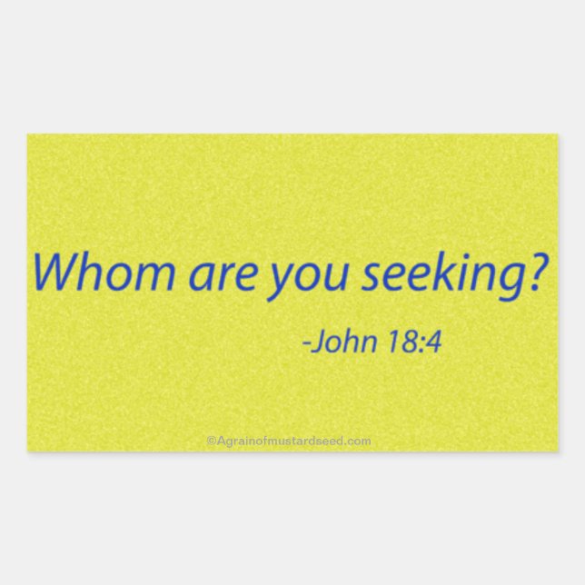 Sticker Rectangulaire Citations bibliques (Devant)