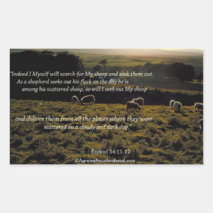 Sticker Rectangulaire Citations bibliques