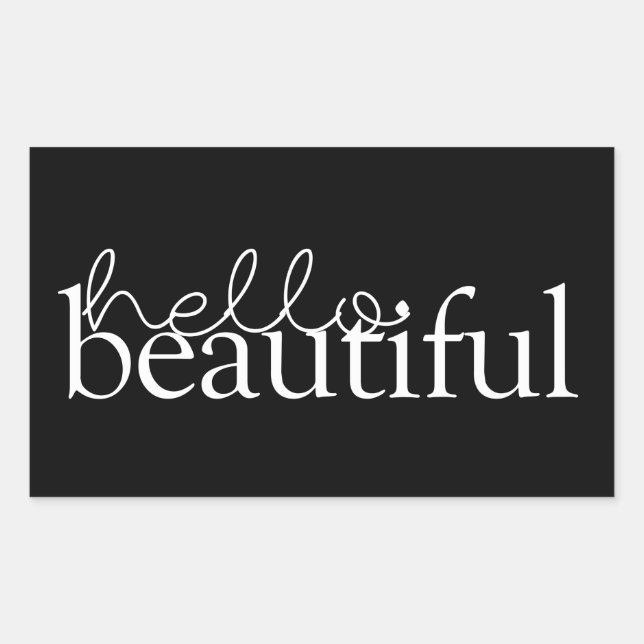 Sticker Rectangulaire Citations d'amour IV (Devant)