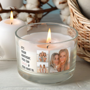 Sticker Rectangulaire Citations d'anniversaire amusantes   Photo Collage