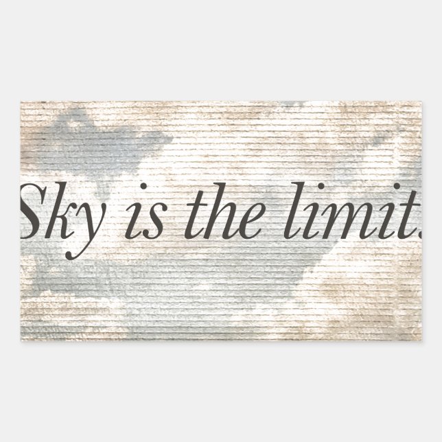 Sticker Rectangulaire Citations motivationnelles Photo (Devant)