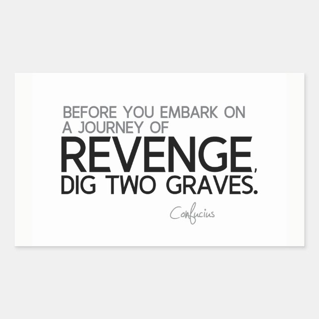 Sticker Rectangulaire CITES : Confucius : Voyage de revanche (Devant)