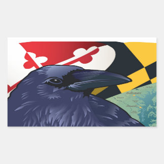 Sticker Rectangulaire Citoyen Raven, le Jammore du Maryland