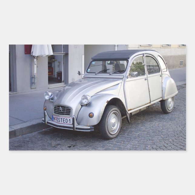 Sticker Rectangulaire Citroën 2 CV (Devant)
