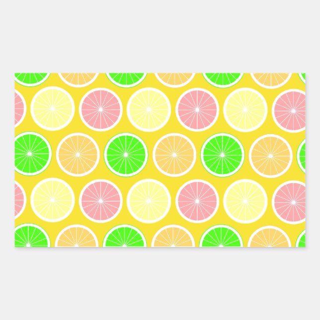 Sticker Rectangulaire Citrus (Devant)