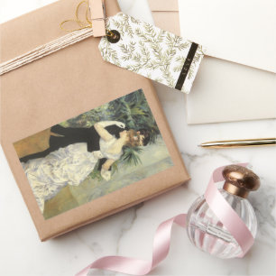 Sticker Rectangulaire City Dance de Pierre Renoir, Vintage Fine Art
