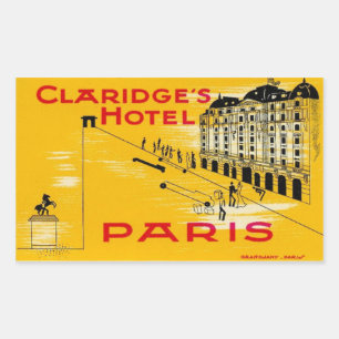 Sticker Rectangulaire Claridge's Hotel (Paris)