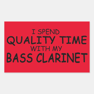 Sticker rectangulaire Clarinet Time Bass