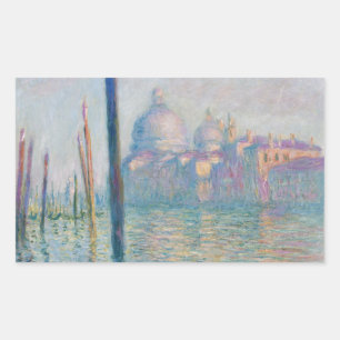 Sticker Rectangulaire Claude Monet Grand Canal Venise Italie Voyage