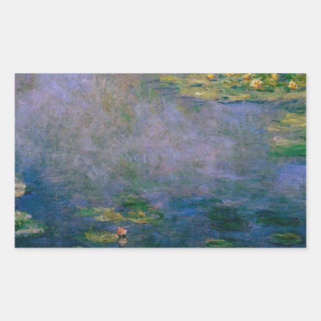 Sticker Rectangulaire Claude Monet - Lys d'eau (Devant)